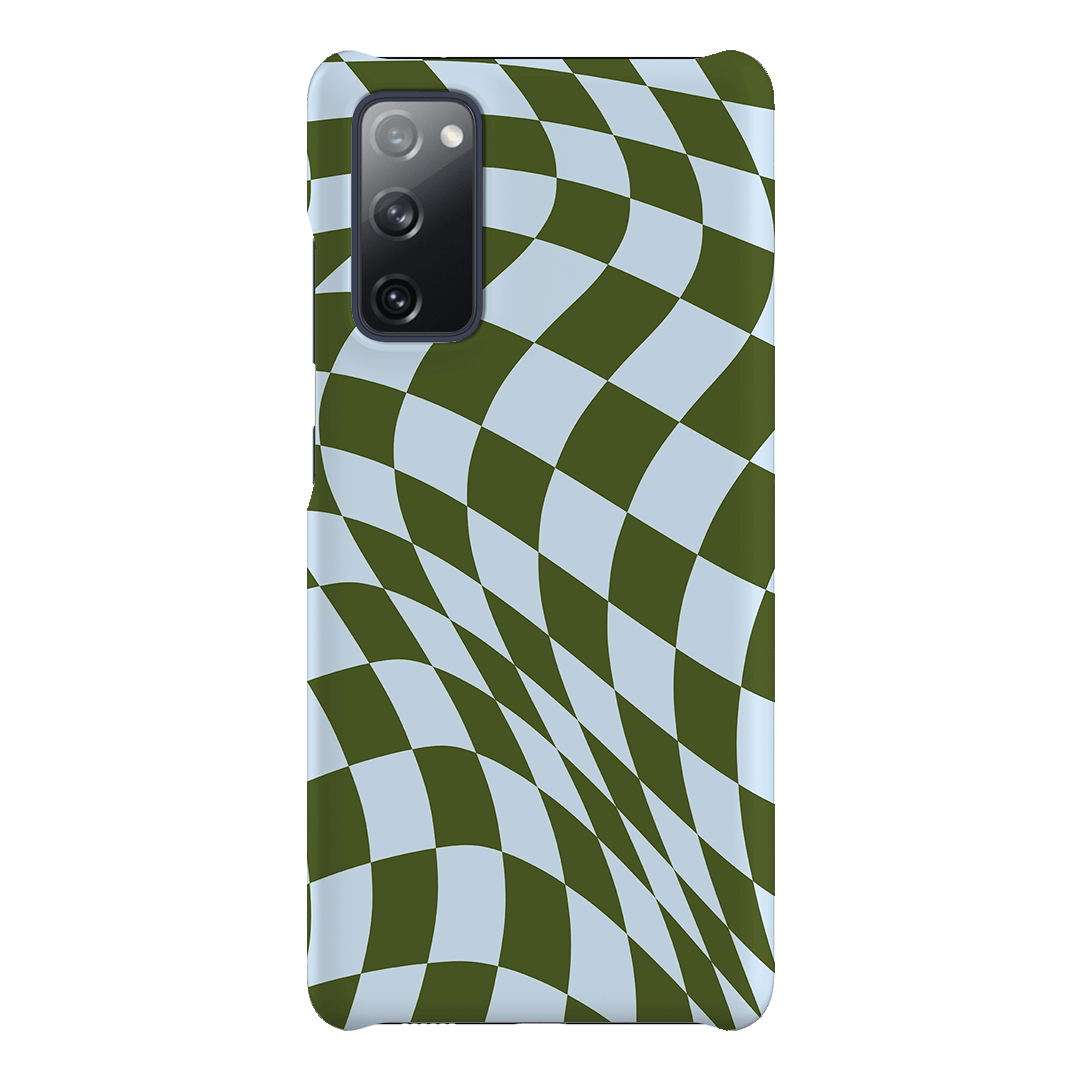Wavy Check Forest on Sky Matte Case Matte Phone Cases Samsung Galaxy S20 FE / Snap by The Dairy - The Dairy