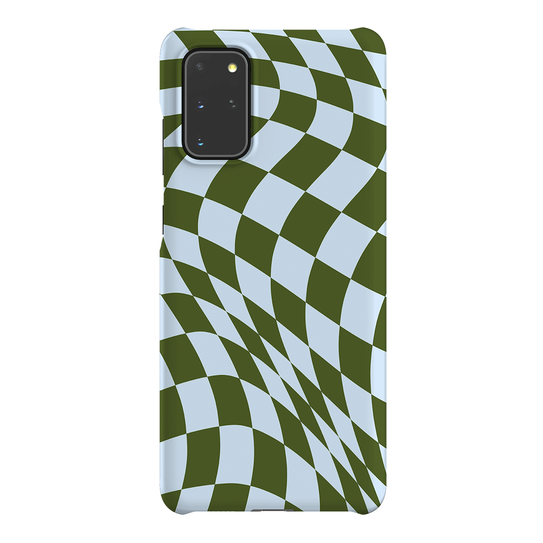 Wavy Check Forest on Sky Matte Case Matte Phone Cases Samsung Galaxy S20 Plus / Snap by The Dairy - The Dairy