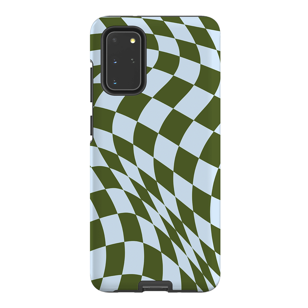 Wavy Check Forest on Sky Matte Case Matte Phone Cases Samsung Galaxy S20 Plus / Armoured by The Dairy - The Dairy