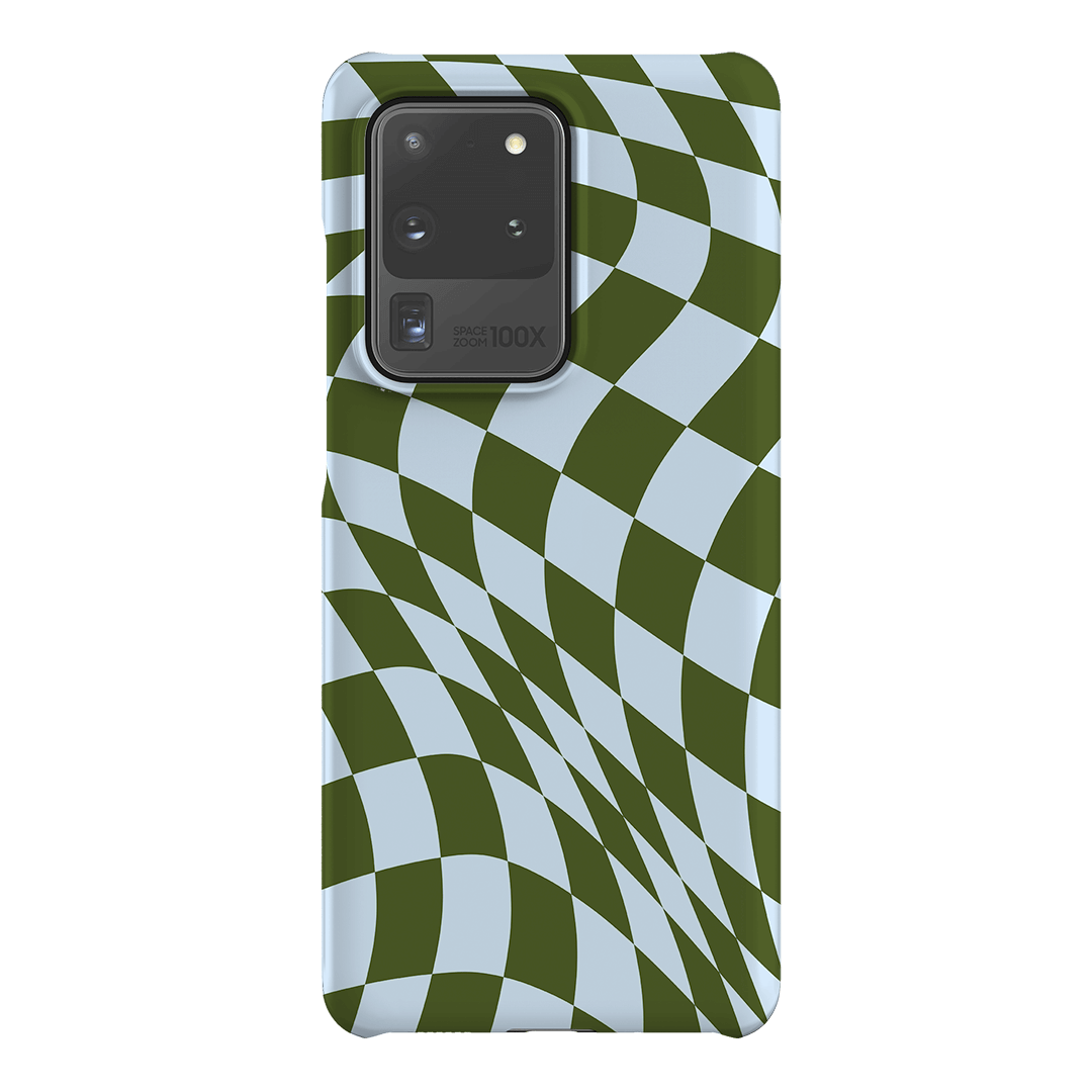 Wavy Check Forest on Sky Matte Case Matte Phone Cases Samsung Galaxy S20 Ultra / Snap by The Dairy - The Dairy