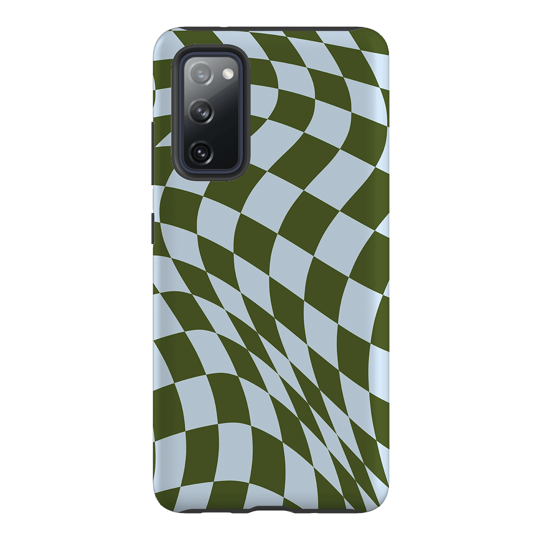 Wavy Check Forest on Sky Matte Case Matte Phone Cases Samsung Galaxy S20 FE / Armoured by The Dairy - The Dairy