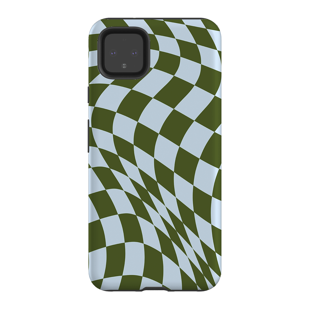 Wavy Check Forest on Sky Matte Case Matte Phone Cases Google Pixel 4XL / Snap by The Dairy - The Dairy
