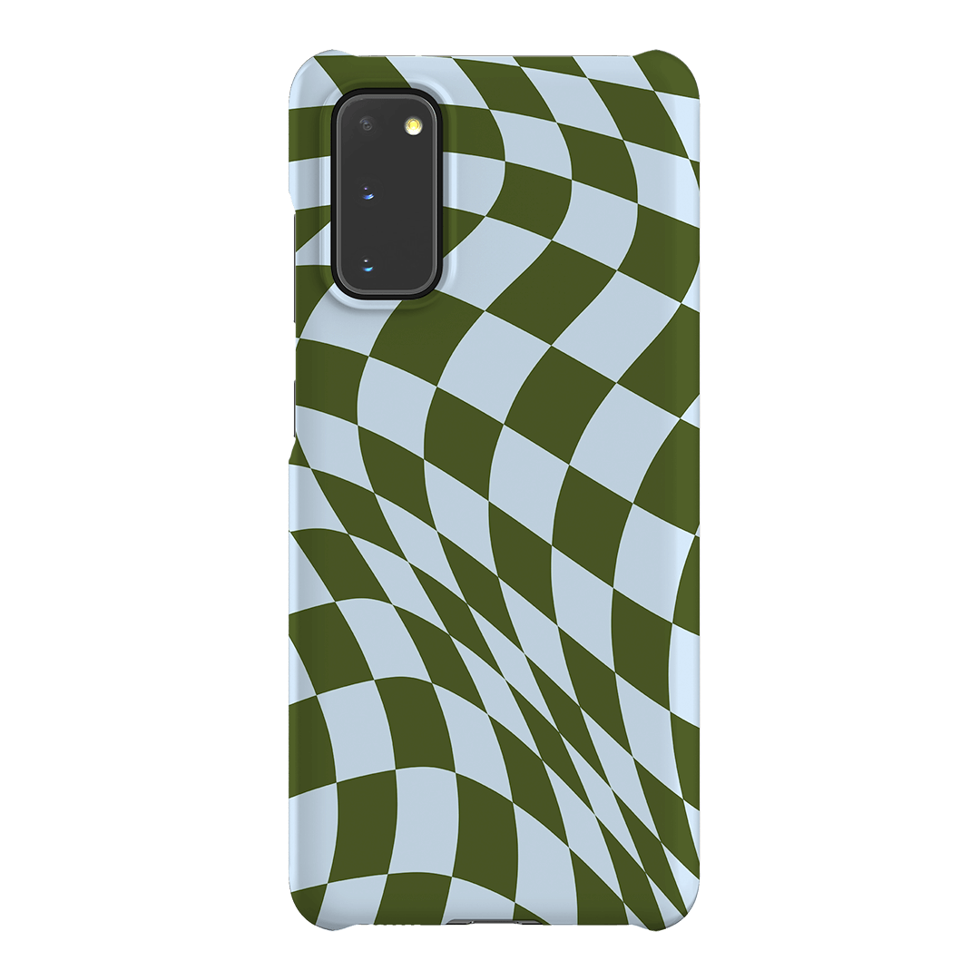 Wavy Check Forest on Sky Matte Case Matte Phone Cases Samsung Galaxy S20 / Snap by The Dairy - The Dairy