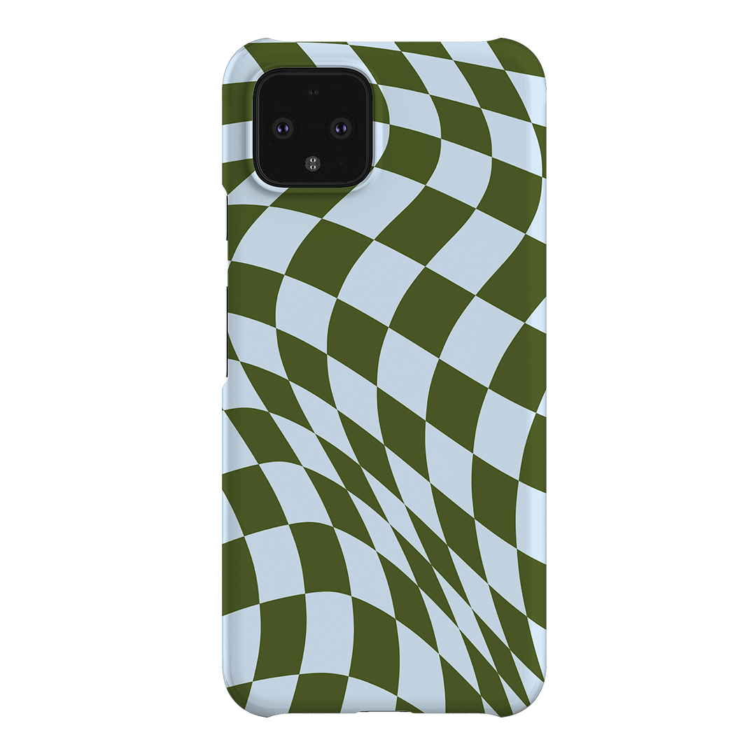 Wavy Check Forest on Sky Matte Case Matte Phone Cases Google Pixel 4 / Snap by The Dairy - The Dairy