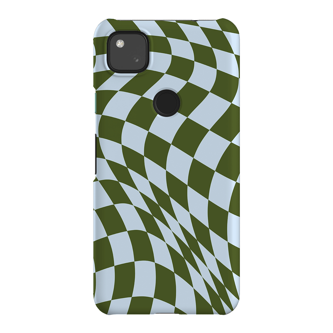 Wavy Check Forest on Sky Matte Case Matte Phone Cases Google Pixel 4A 4G / Snap by The Dairy - The Dairy