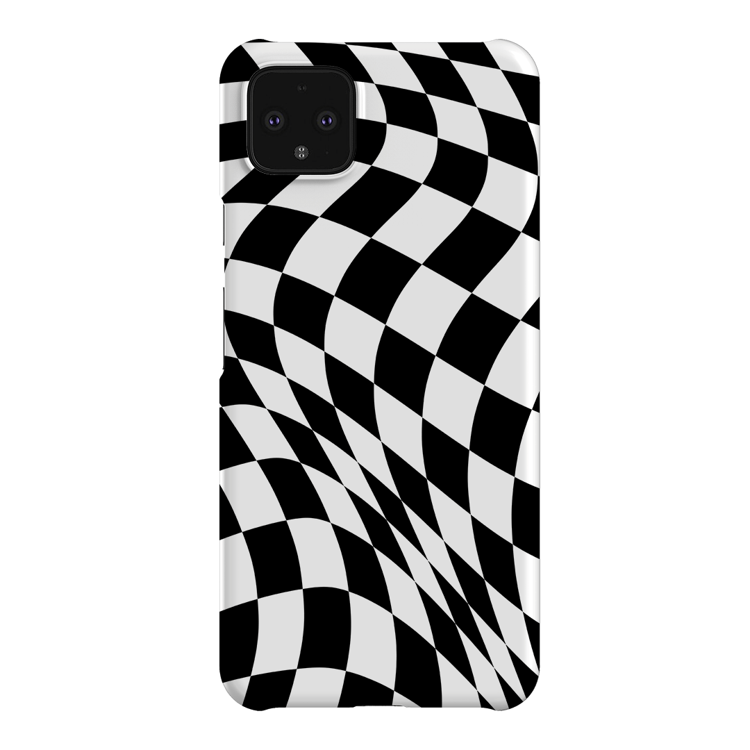 Wavy Check Noir Matte Case Matte Phone Cases Google Pixel 4XL / Snap by The Dairy - The Dairy