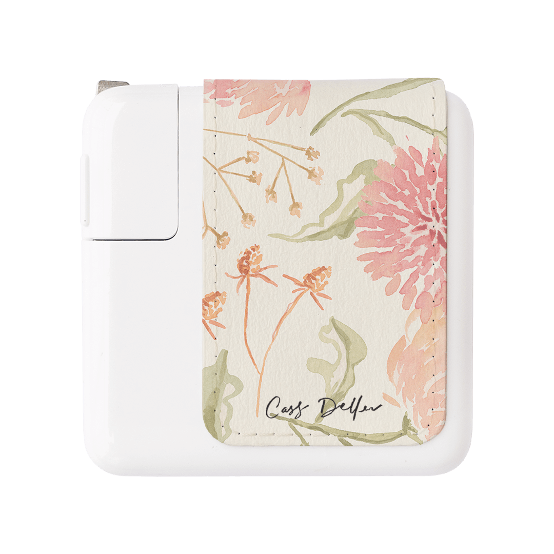 Wild Floral Power Adapter Skin Power Adapter Skin Small by Cass Deller - The Dairy