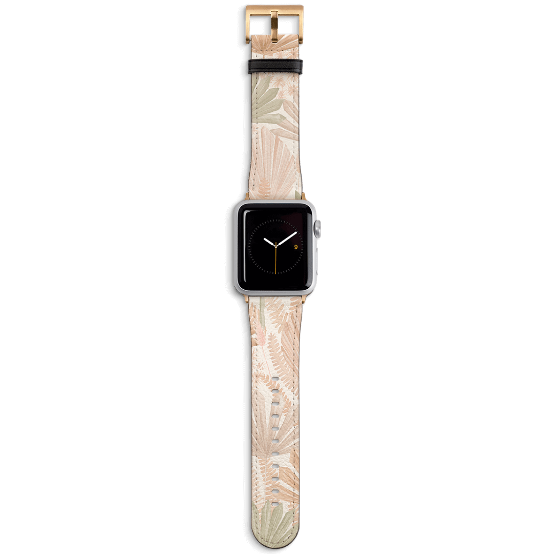 Wild Palm Apple Watch Band Watch Strap 38/40 MM Gold by Cass Deller - The Dairy