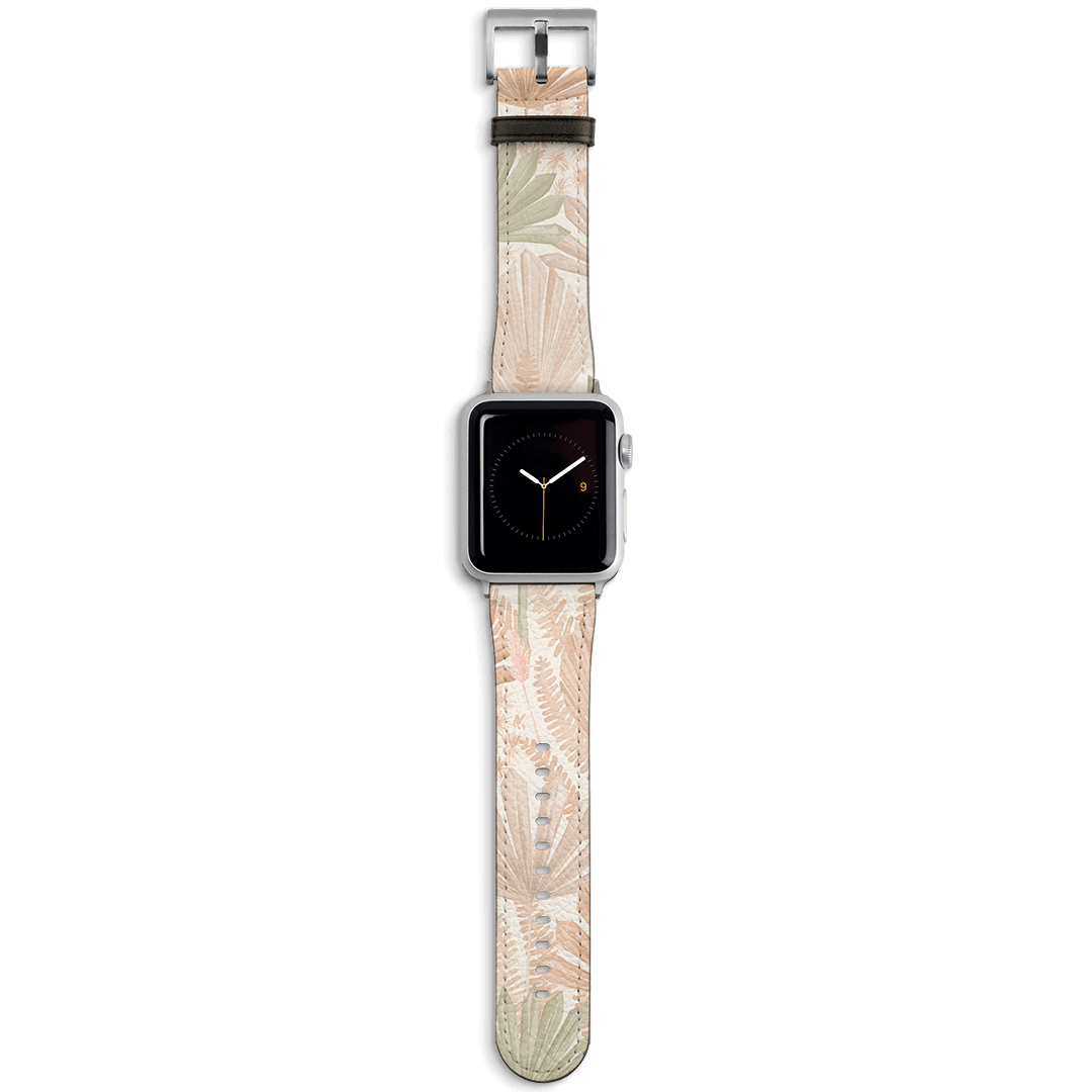 Wild Palm Apple Watch Band Watch Strap 38/40 MM Silver by Cass Deller - The Dairy