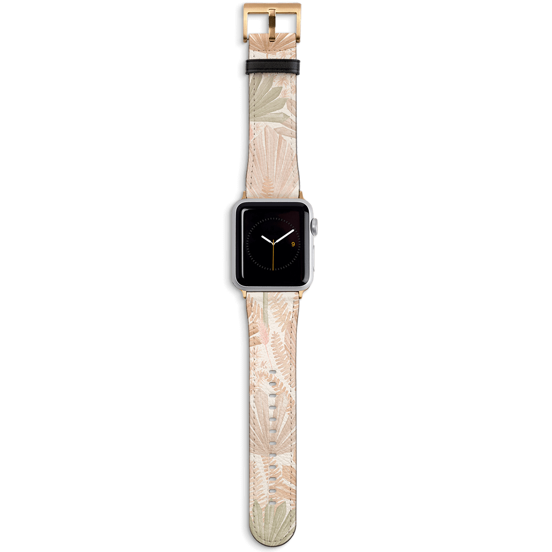 Wild Palm Apple Watch Band Watch Strap 42/44 MM Gold by Cass Deller - The Dairy