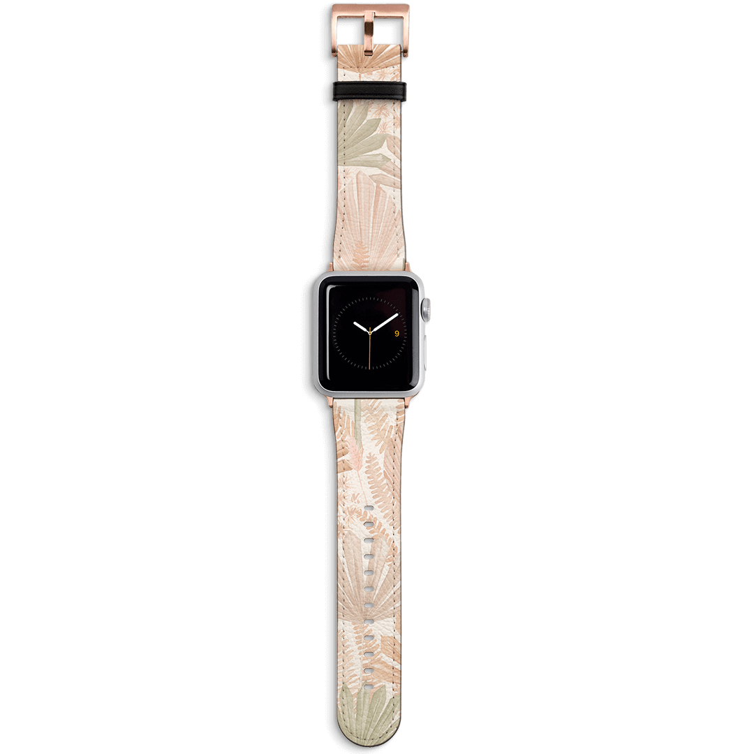 Wild Palm Apple Watch Band Watch Strap 42/44 MM Rose Gold by Cass Deller - The Dairy