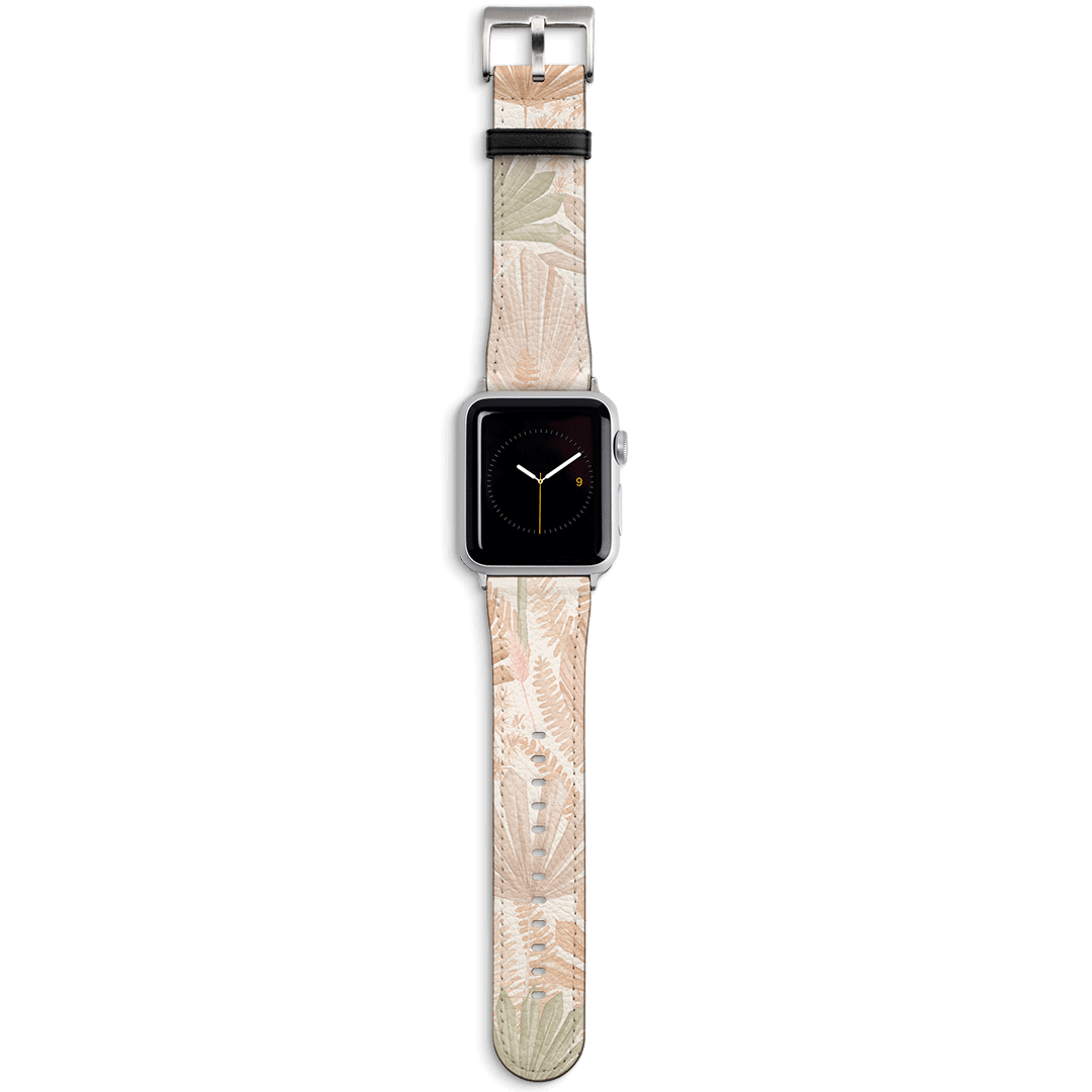 Wild Palm Apple Watch Band Watch Strap 42/44 MM Silver by Cass Deller - The Dairy