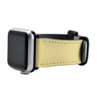 Yellow Apple Watch Band Watch Strap 38/40 MM Black by The Dairy - The Dairy