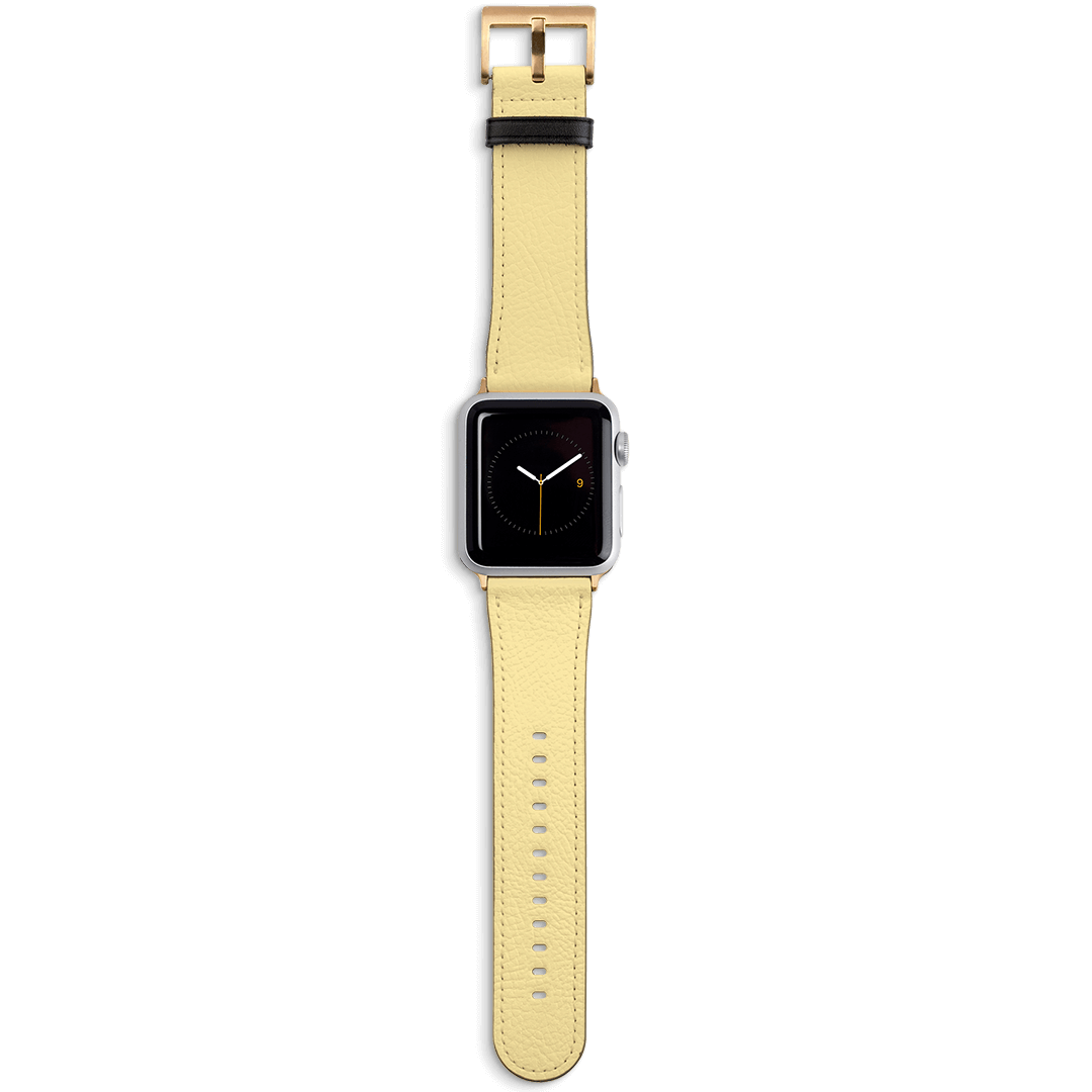 Yellow Apple Watch Band Watch Strap 42/44 MM Gold by The Dairy - The Dairy