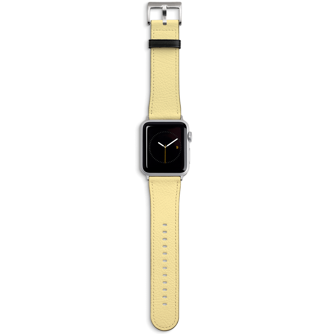 Yellow Apple Watch Band Watch Strap 42/44 MM Silver by The Dairy - The Dairy