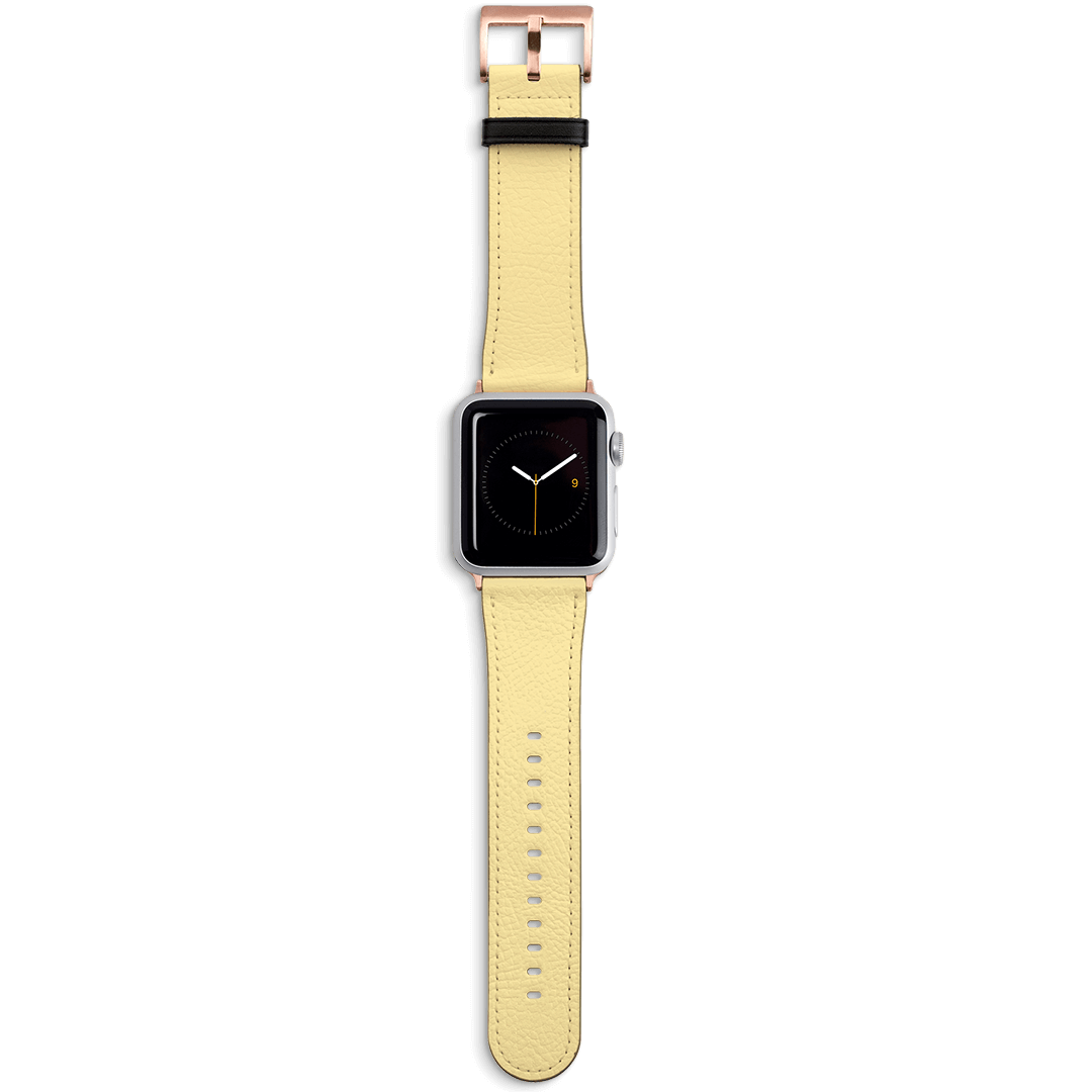 Yellow Apple Watch Band Watch Strap 42/44 MM Rose Gold by The Dairy - The Dairy