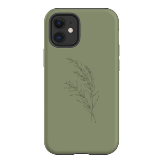 Khaki Wattle Printed Phone Cases iPhone 12 / Armoured by Typoflora - The Dairy