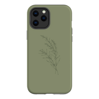 Khaki Wattle Printed Phone Cases iPhone 12 Pro / Armoured by Typoflora - The Dairy