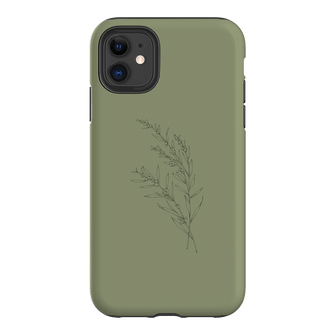 Khaki Wattle Printed Phone Cases iPhone 11 / Armoured by Typoflora - The Dairy