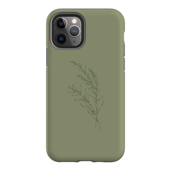 Khaki Wattle Printed Phone Cases iPhone 11 Pro / Armoured by Typoflora - The Dairy