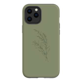 Khaki Wattle Printed Phone Cases iPhone 12 Pro Max / Armoured by Typoflora - The Dairy