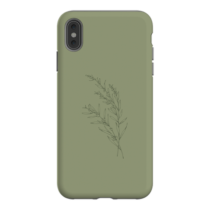 Khaki Wattle Printed Phone Cases iPhone XS Max / Armoured by Typoflora - The Dairy