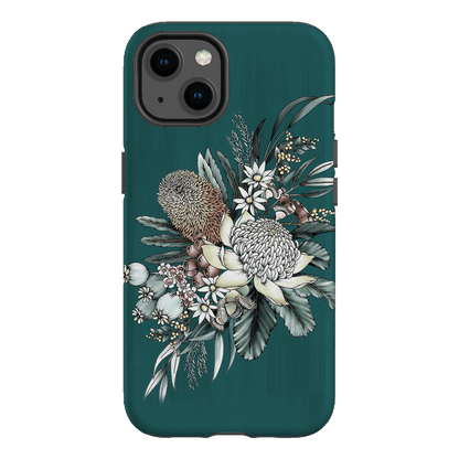 Teal Native Printed Phone Cases iPhone 13 / Armoured by Typoflora - The Dairy