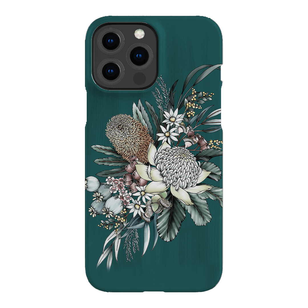Teal Native Printed Phone Cases iPhone 13 Pro Max / Snap by Typoflora - The Dairy