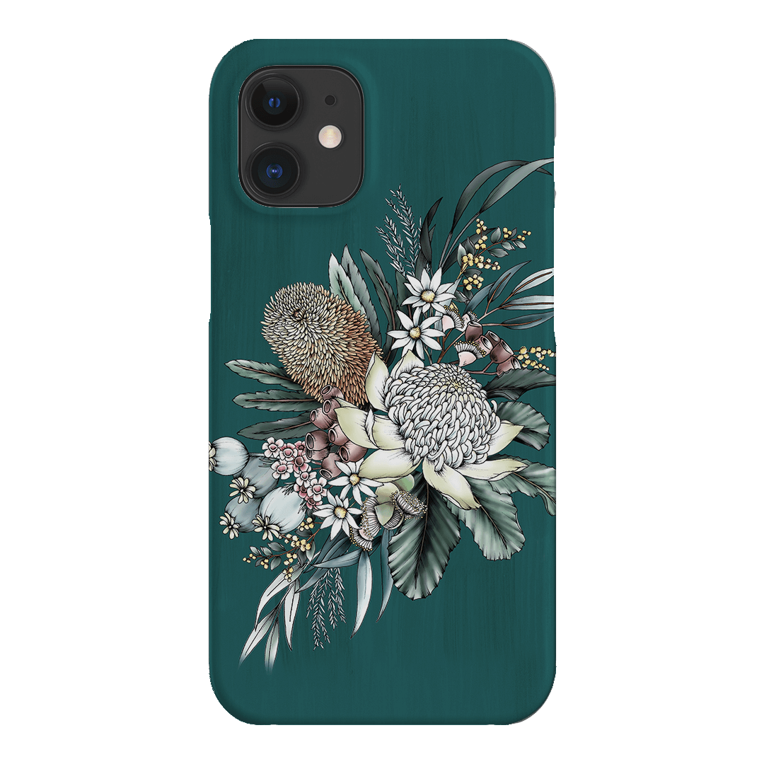 Teal Native Printed Phone Cases iPhone 12 / Snap by Typoflora - The Dairy