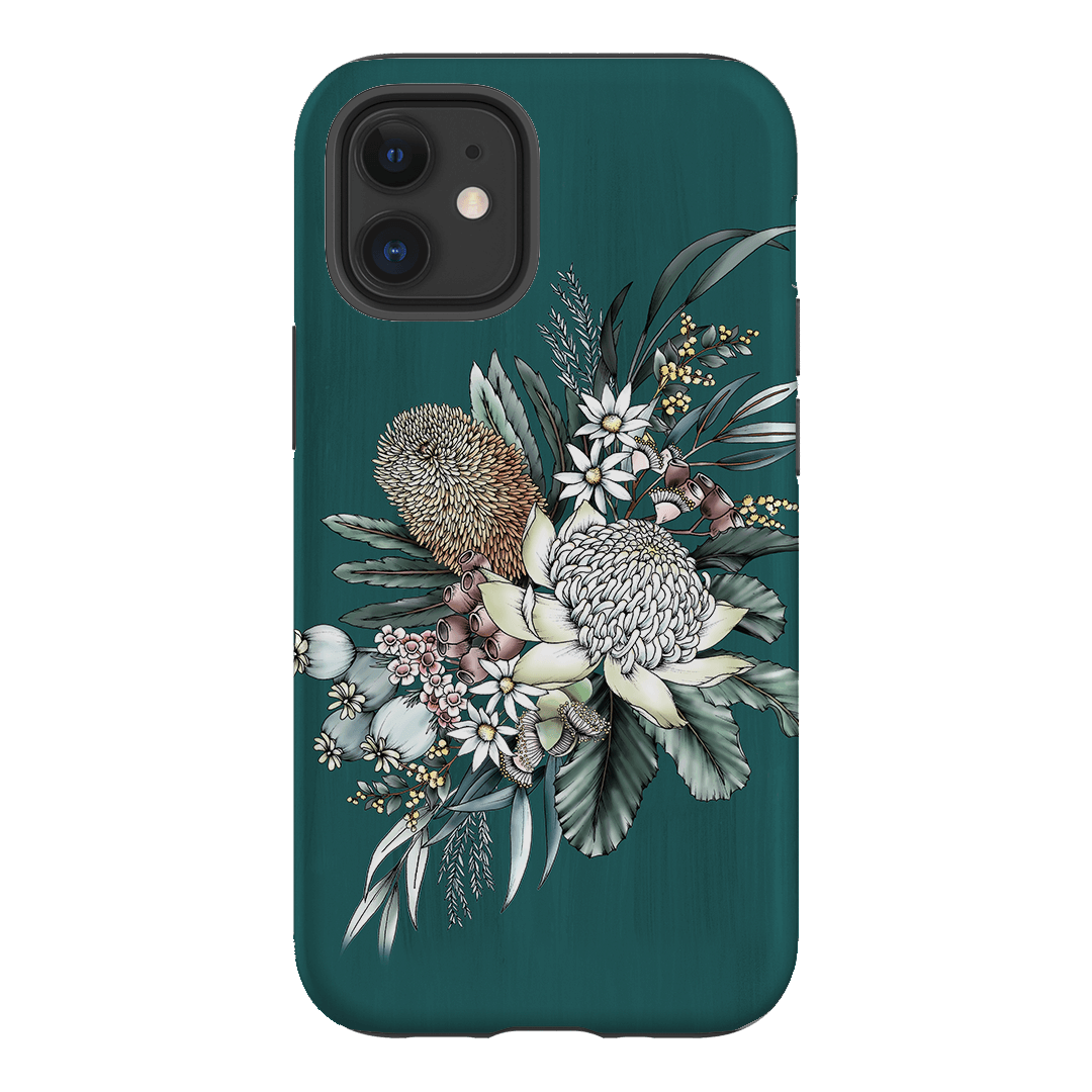 Teal Native Printed Phone Cases iPhone 12 / Armoured by Typoflora - The Dairy