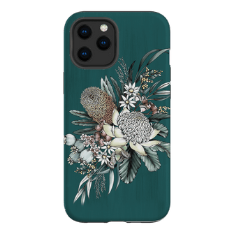 Teal Native Printed Phone Cases iPhone 12 Pro / Armoured by Typoflora - The Dairy