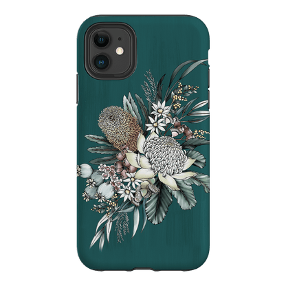 Teal Native Printed Phone Cases iPhone 11 / Armoured by Typoflora - The Dairy