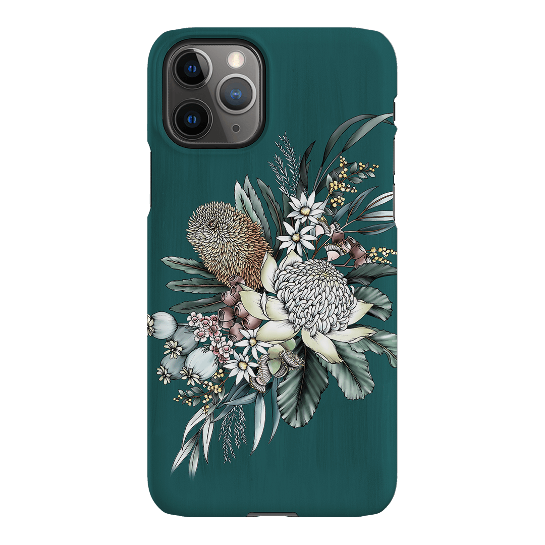 Teal Native Printed Phone Cases iPhone 11 Pro / Snap by Typoflora - The Dairy