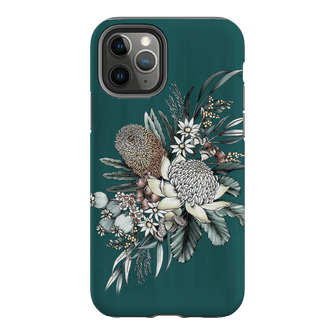 Teal Native Printed Phone Cases iPhone 11 Pro / Armoured by Typoflora - The Dairy