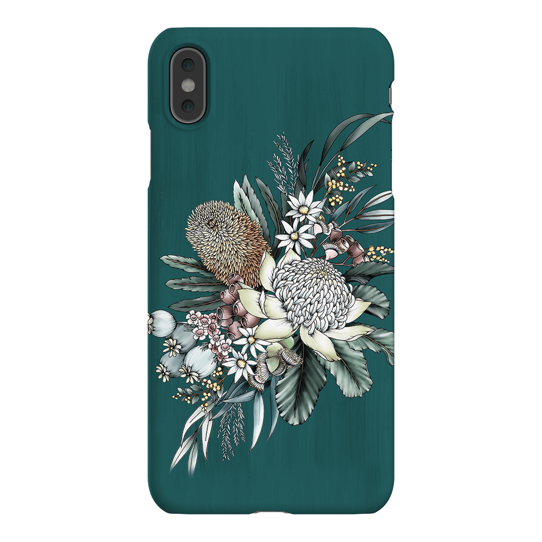 Teal Native Printed Phone Cases iPhone XS Max / Snap by Typoflora - The Dairy