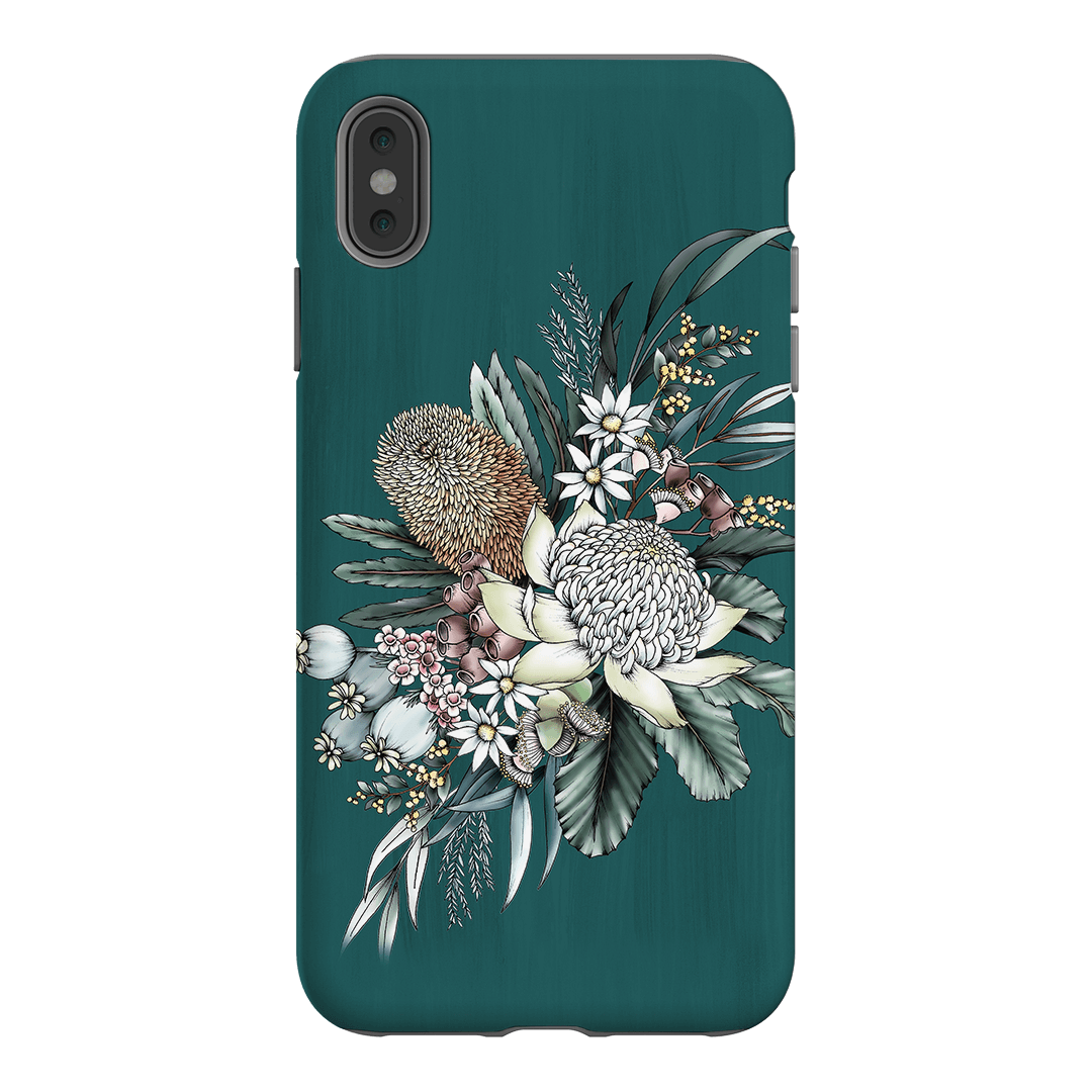 Teal Native Printed Phone Cases iPhone XS Max / Armoured by Typoflora - The Dairy