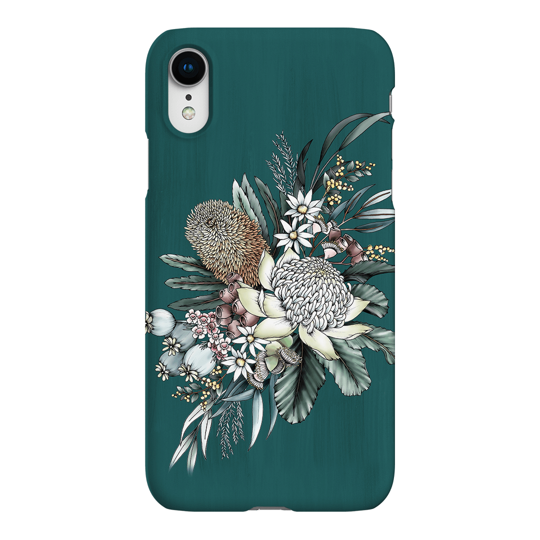 Teal Native Printed Phone Cases iPhone XR / Snap by Typoflora - The Dairy