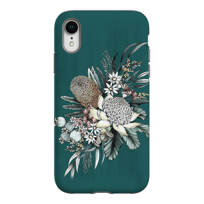 Teal Native Printed Phone Cases iPhone XR / Armoured by Typoflora - The Dairy