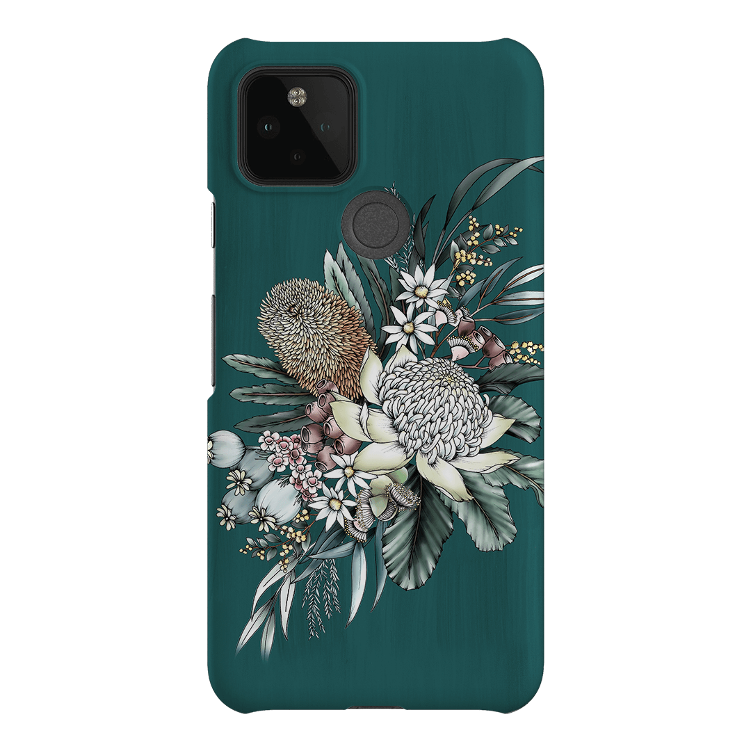 Teal Native Printed Phone Cases Google Pixel 5 / Snap by Typoflora - The Dairy