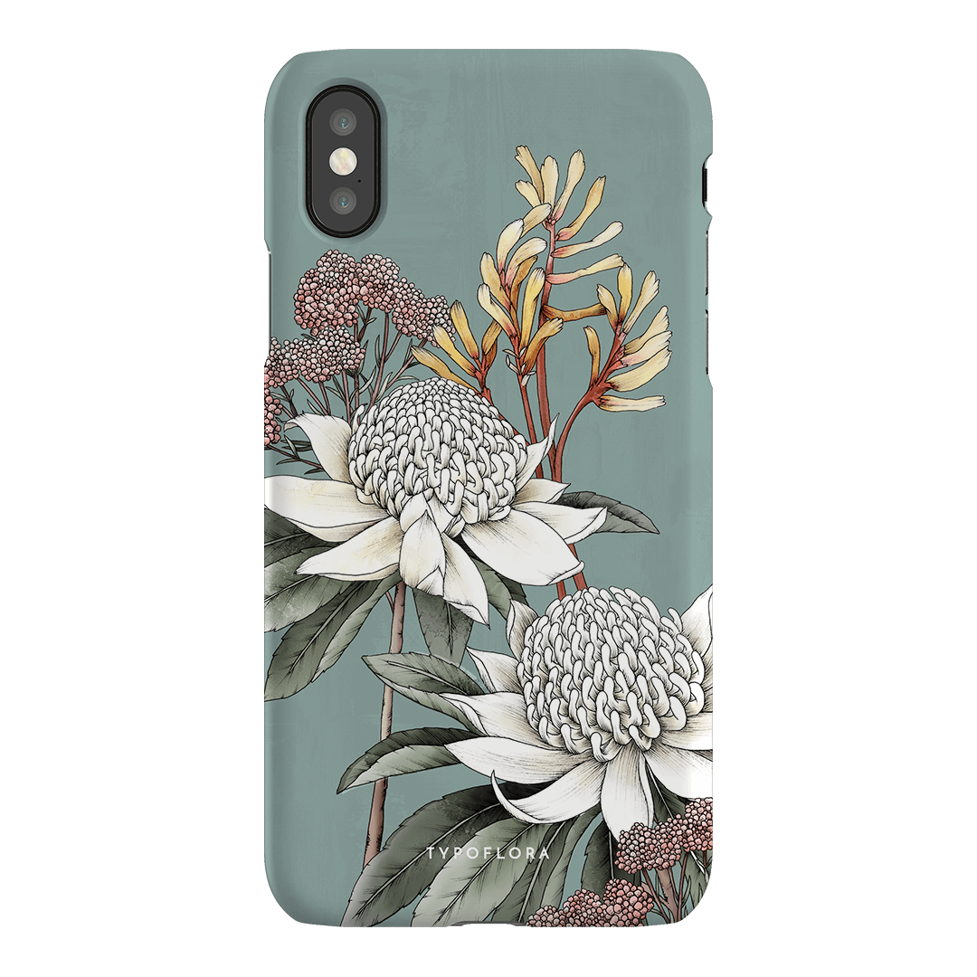 Waratah Printed Phone Cases iPhone XS / Snap by Typoflora - The Dairy