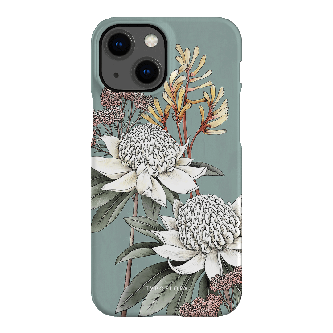 Waratah Printed Phone Cases iPhone 13 Mini / Snap by Typoflora - The Dairy