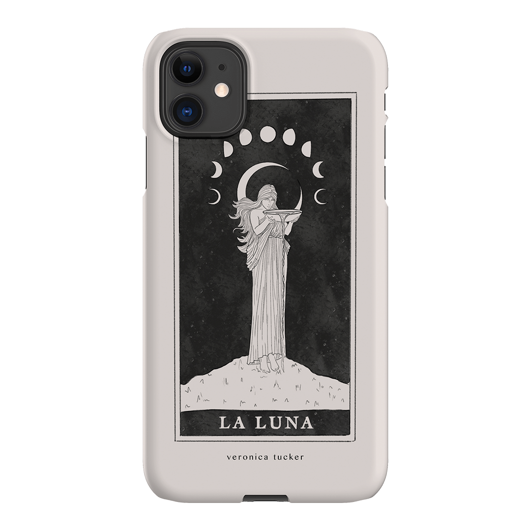 La Luna Tarot Card Printed Phone Cases iPhone 11 / Snap by Veronica Tucker - The Dairy
