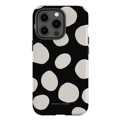 Pebbles Noir Printed Phone Cases iPhone 13 Pro / Armoured by Veronica Tucker - The Dairy