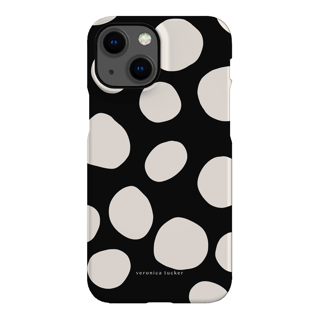 Pebbles Noir Printed Phone Cases iPhone 13 Mini / Snap by Veronica Tucker - The Dairy