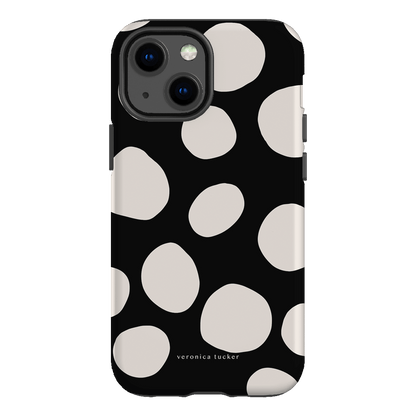 Pebbles Noir Printed Phone Cases iPhone 13 Mini / Armoured by Veronica Tucker - The Dairy