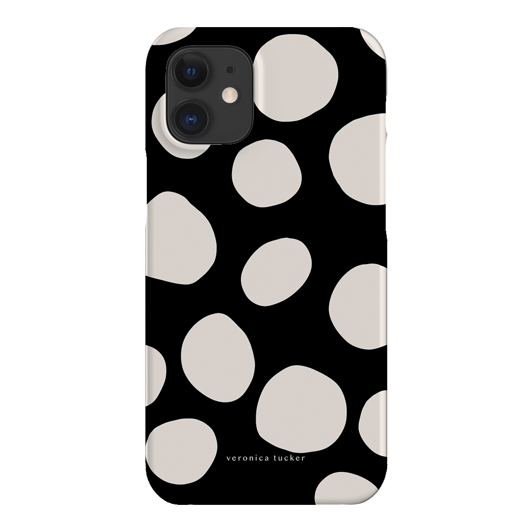 Pebbles Noir Printed Phone Cases iPhone 12 / Snap by Veronica Tucker - The Dairy