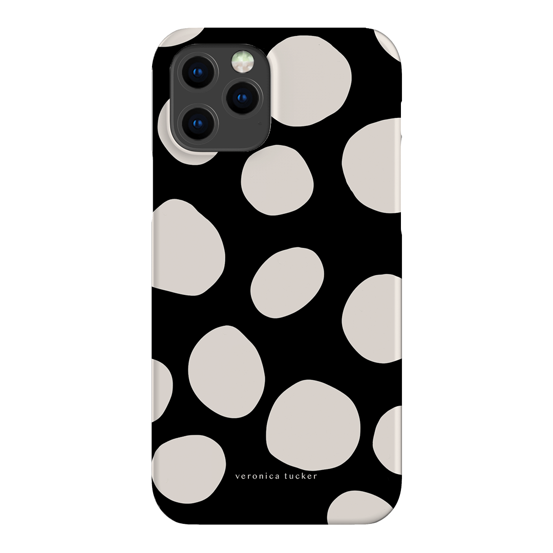 Pebbles Noir Printed Phone Cases iPhone 12 Pro / Snap by Veronica Tucker - The Dairy