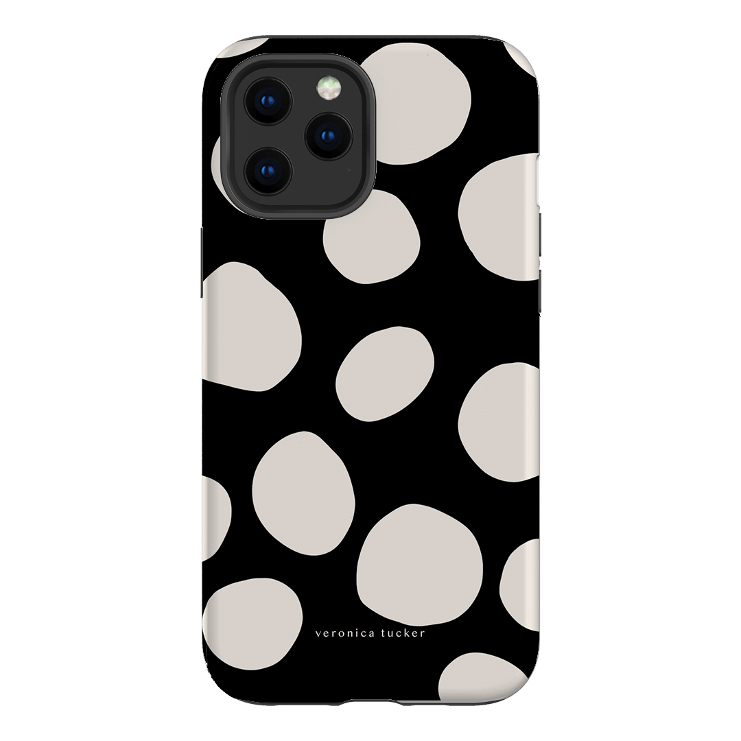Pebbles Noir Printed Phone Cases iPhone 12 Pro / Armoured by Veronica Tucker - The Dairy