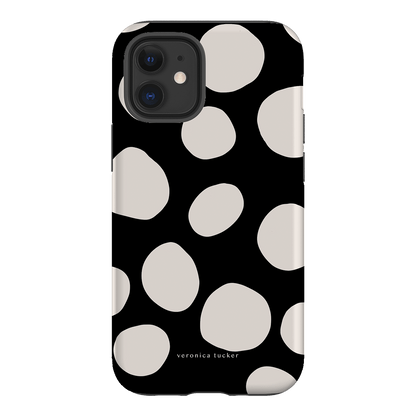 Pebbles Noir Printed Phone Cases iPhone 12 Mini / Armoured by Veronica Tucker - The Dairy