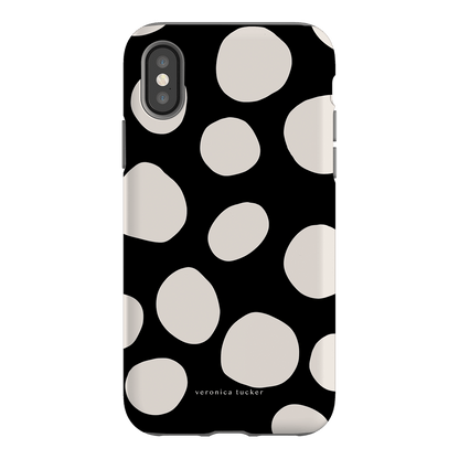 Pebbles Noir Printed Phone Cases iPhone XS / Armoured by Veronica Tucker - The Dairy